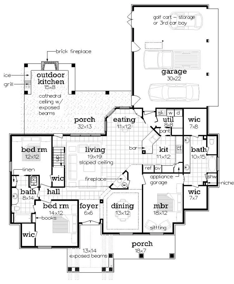 Main Level Floor Plan